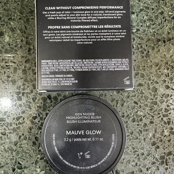 Bare Minerals ~ Gen Nude Highlighting Blush ~ Mauve Glow ~ 0.11 oz ~ NIB - Picture 4 of 5